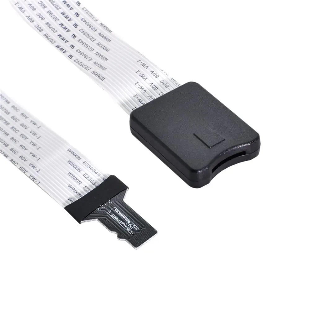 Micro-SD TF Memory Card Kit Male to TF Female Extension Soft Flat FPC Cable Extender