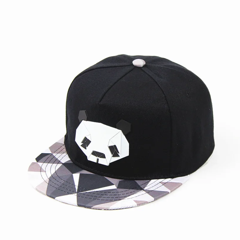 New Man Couple Panda Street Dance Hip Hop Caps Fashion Personality Adjustable Cartoon Cotton Flat Snapback Hats Baseball