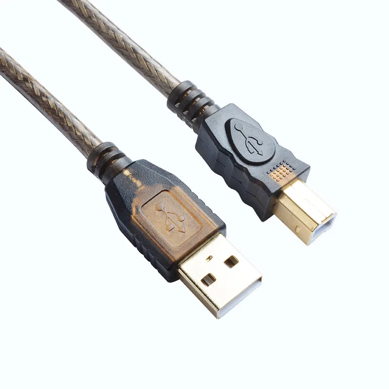 High-Speed USB Printer Data Cable 3m 5m 10m 15m 20m Lengthened Thermosensitive POS Universal Square Port Thermal Express Printer