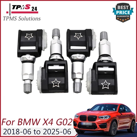 4X для BMW X4 G02 2018-2025 433 МГц датчик TPMS 6887140 36106887140 6887140-01 A0009052102 датчик давления в шинах