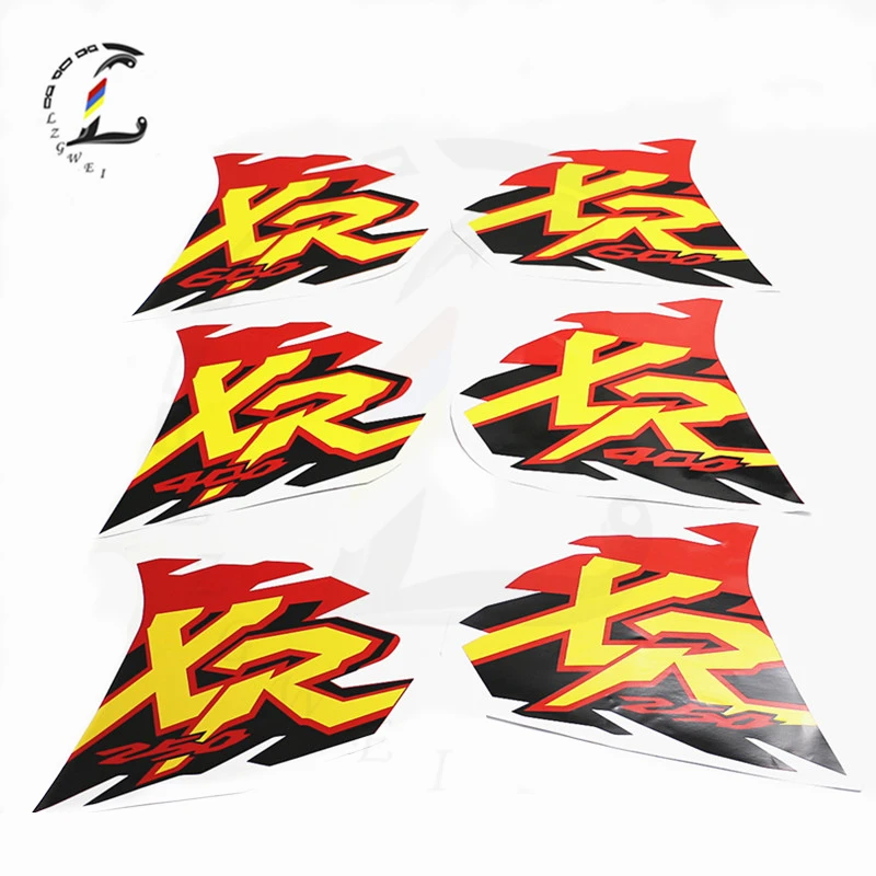 XR Motorcycle Waterproof Stickers Fuel Tank Decals Sticker Protector Decal Accessories For Honda XR250 XR400 XR600  XR 250 400