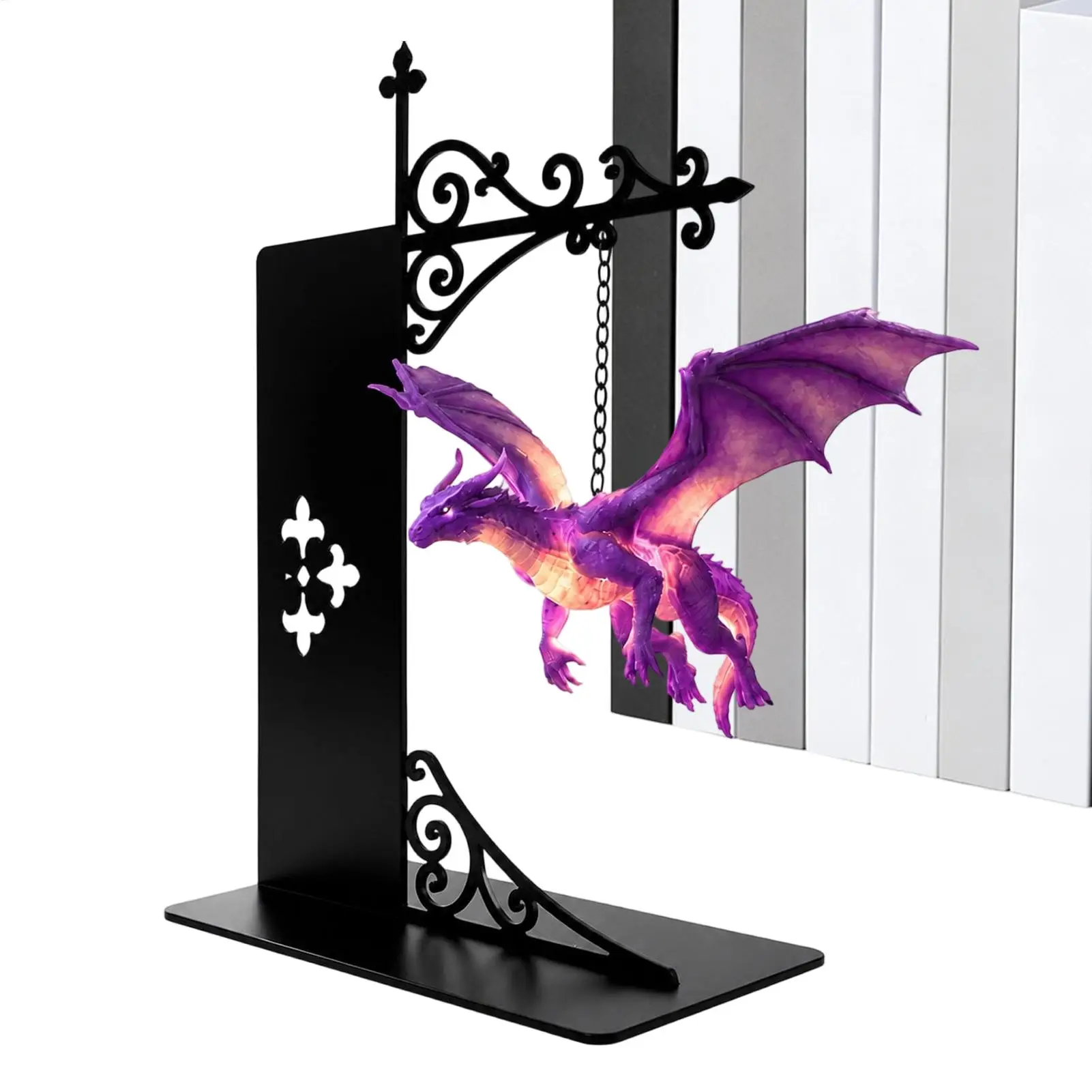 Floating Dragon Bookshelf Lamp Flying Dragon Bookshelf Lights Ornament Enchanting Floating Dragon Night Light Home Decor