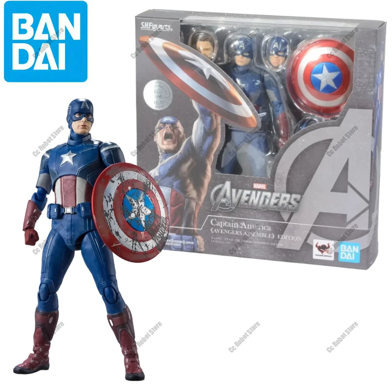 Disponibile Bandai Shf Marvel Avengers Endgame Edition Capitan America Iron Man Mk6 Thor Hulk Action Figure Giocattolo regalo da collezione