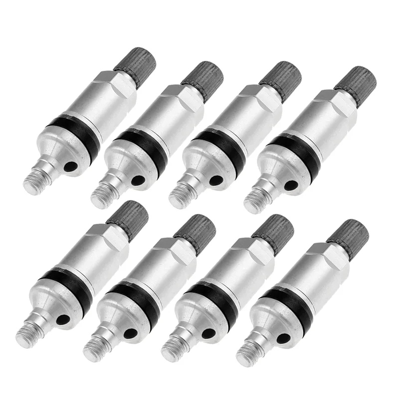 8Pcs Universal Tyre Pressure Sensor Valve Stem Repair Kits TPMS Tire Valves Alloy Tubeless Valv Stem