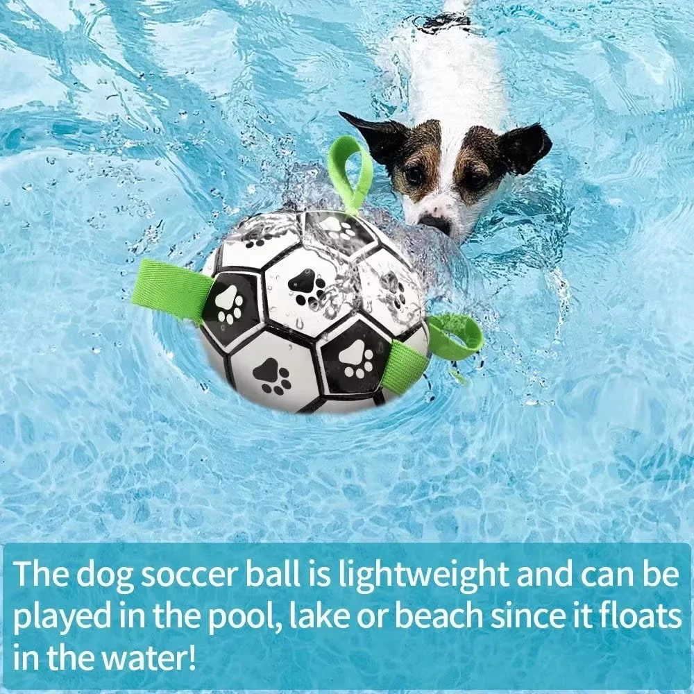 Dog Soccer Toy Durable Puppy Pet Outdoor Training Balls High Stretch Dog Exercise Chewing & Teething Balls