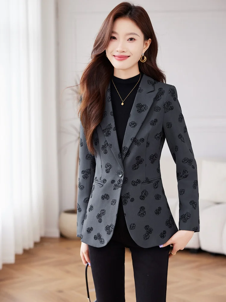 Fashion new professional women\'s spring and summer high-quality, suit jacket, show elegant temperament