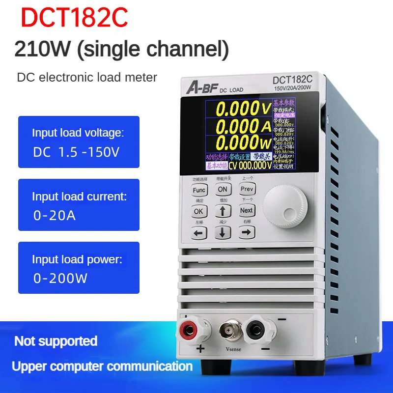 DCT182C/DCT184C programmable DC electronic load meter battery capacity internal resistance test 150V/40A/400W