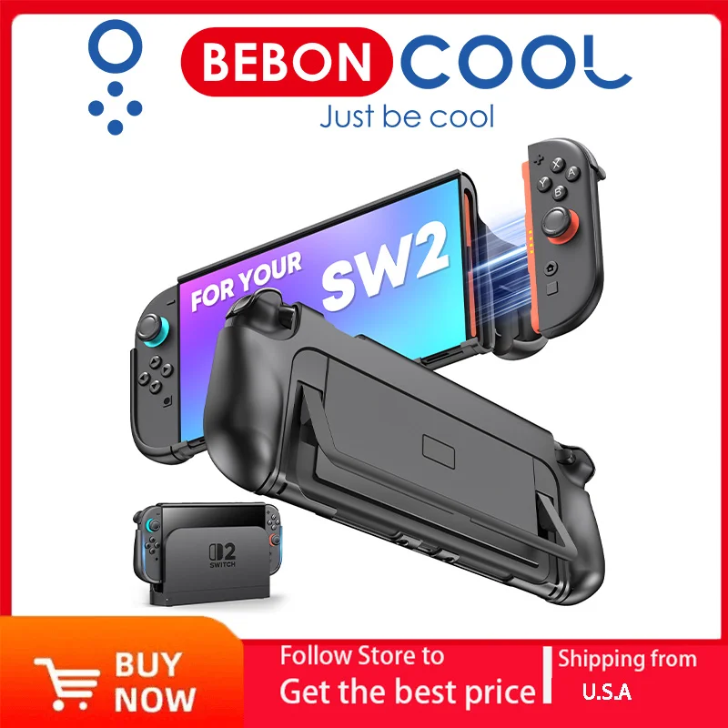 

Защитный чехол BEBONCOOL для Switch 2 2025: эргономичный чехол-сумка для оригинальной док-станции Switch 2