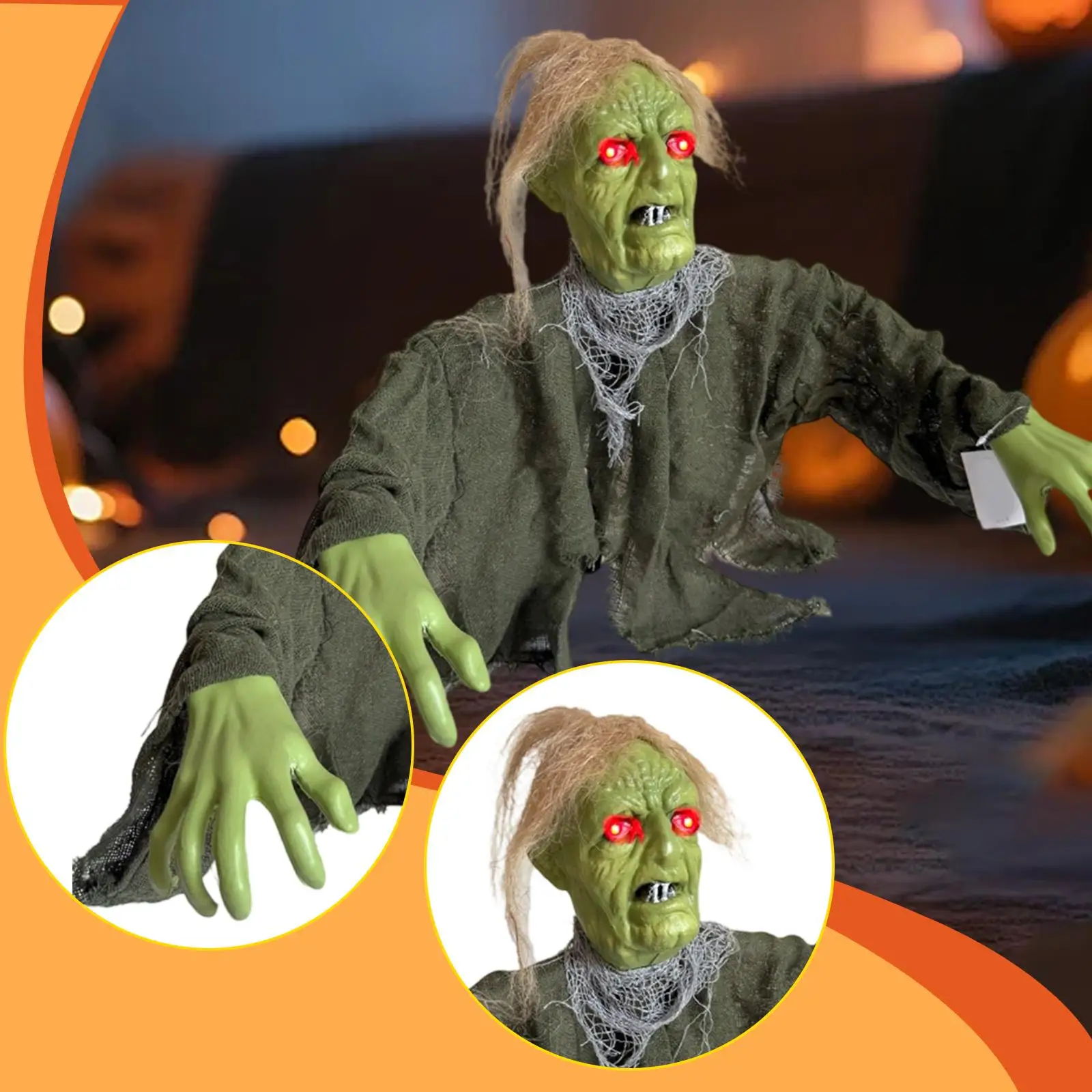 ديكور الهالوين الخارجي زومبي ديكور الهالوين لدعامة منزل مسكون #2