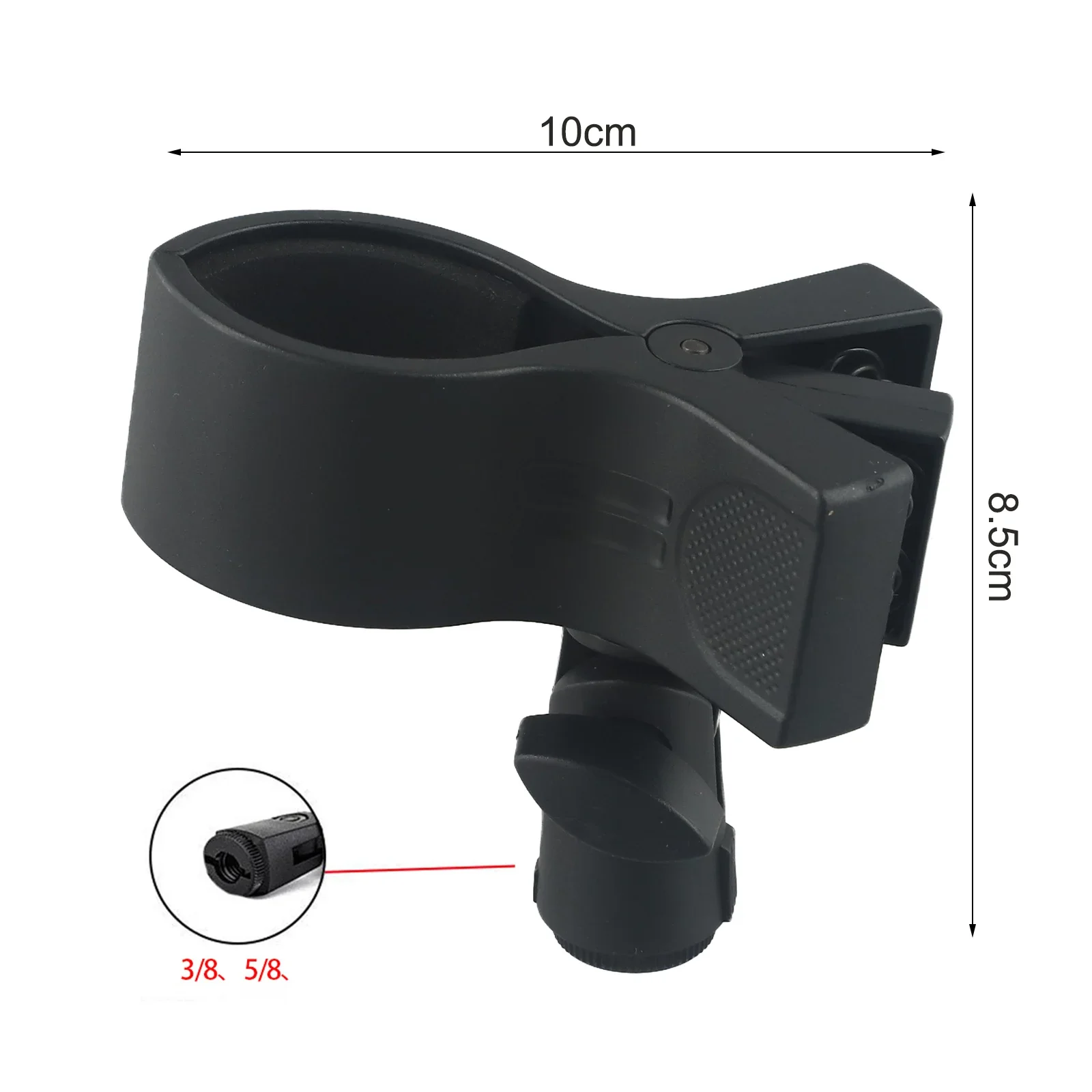 Large Microphone Clip Clamp Holder For 3/8 or 1/4 Adapter Break resistant Design Suitable for Professional Use