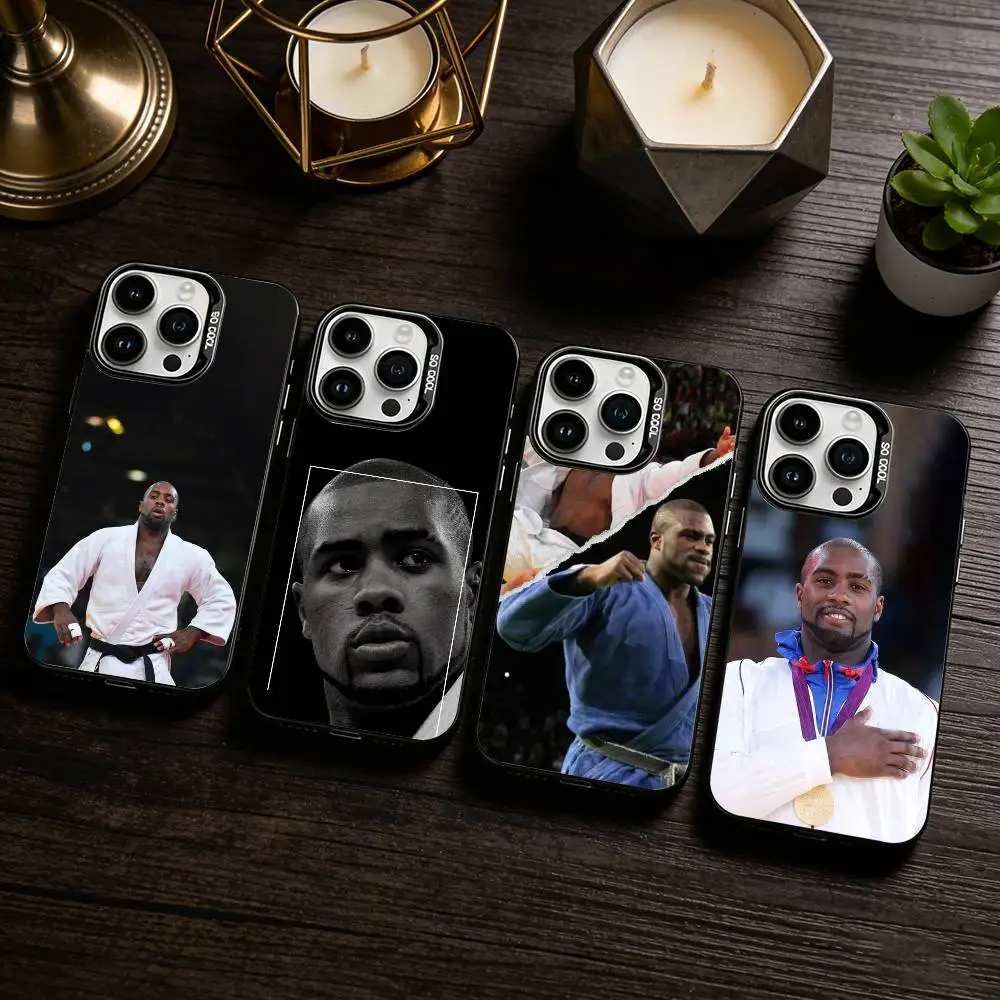 

Teddy riner Phone Case For iPhone 17,16,15,14,13,12,11 Plus,Pro Max,XS,Colored silver phone case