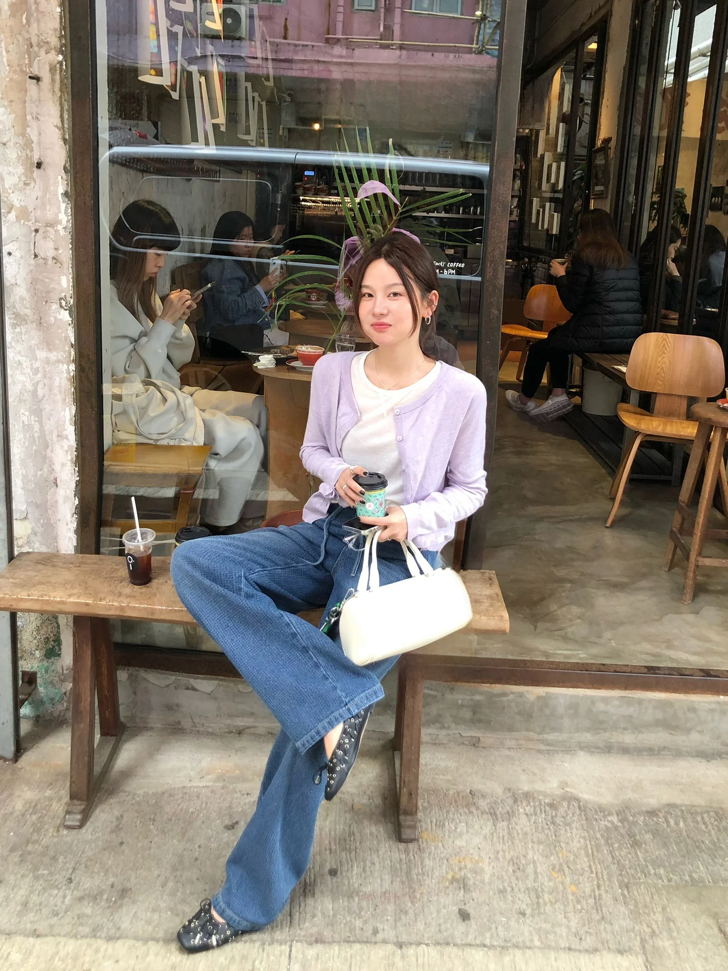 

WXLSTUDIO Premium Artistry Camere Cotton Boat Ne Knitted Open Cardigan Women's New 2025 Spring Summer Top