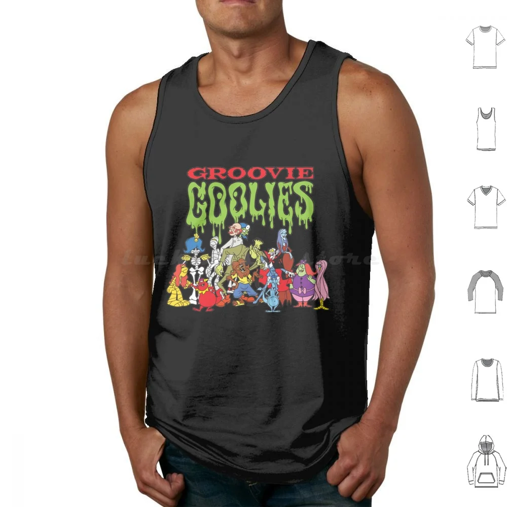 The Groovie Goolies Essential Tank Tops Vest Sleeveless Dracula Frankenstein Cartoons Groovy Ghoulies Saturday Morning