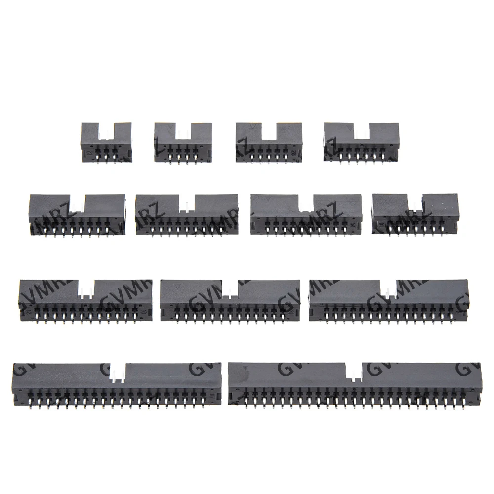 DC2 DC3 10P 14P 2.54mm Socket Header Connector ISP Male Double-spared Straight needle 6P 8P 16P 30P