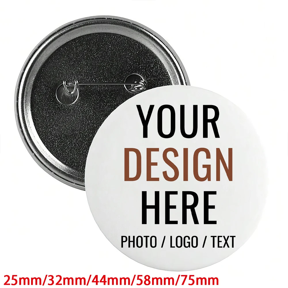 Customized Circular Metal Laser Badge With Your Own Image,Text,And Logo.Multiple Sizes.Please Provide A 2000 * 2000 Scale Image.