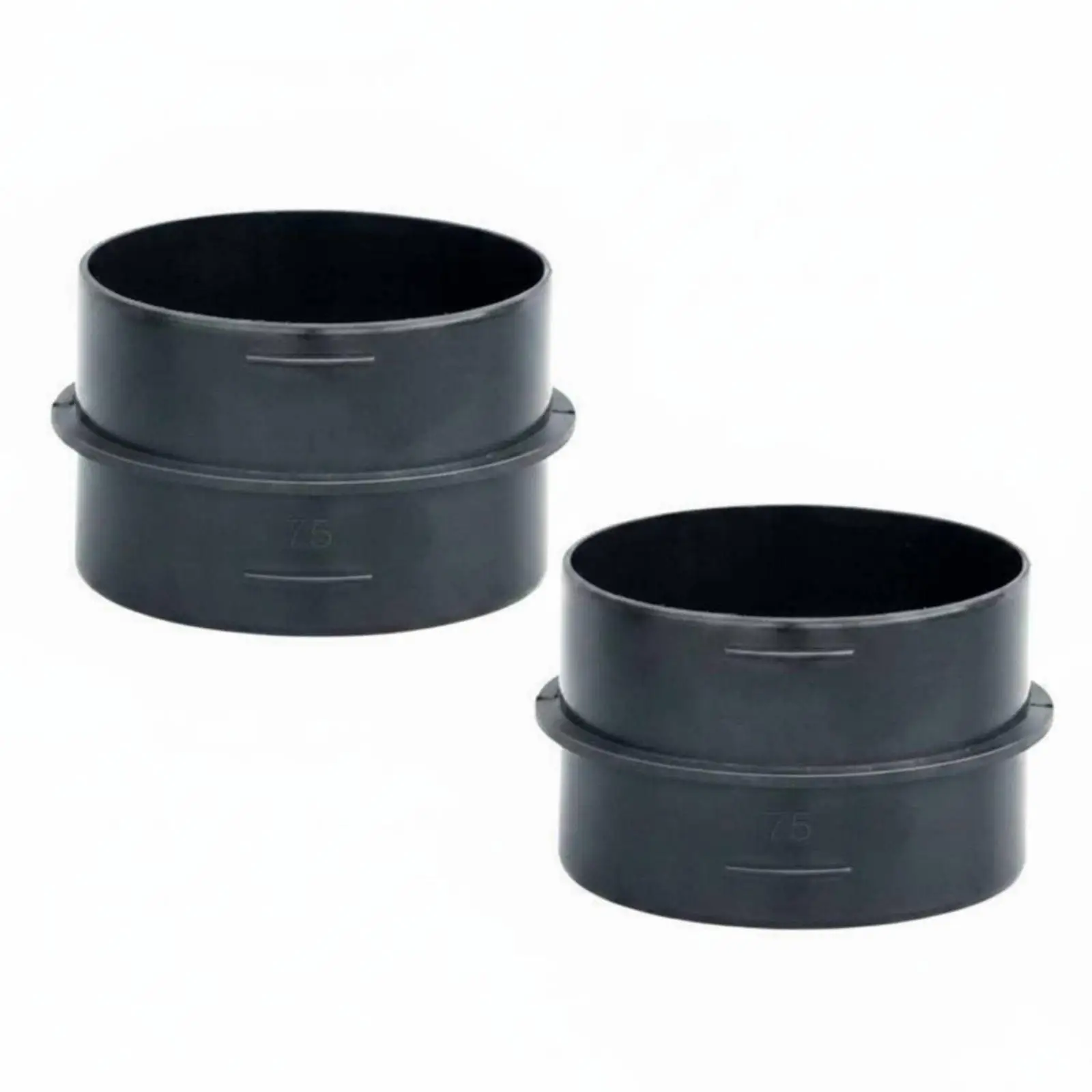 2 Pieces 75mm Air Duct Vent Joiner Duct Connector Heat Resistant Short Straight Coupler Parking Heater Adapter