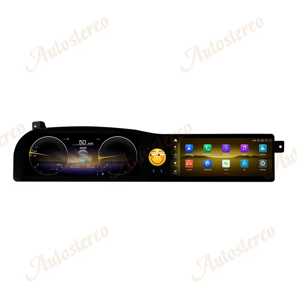 Car Cloud Three Screen Digital Odometer Speed For Mercedes-Benz S W221 2006-2013 Car GPS Navigation Multimedia Player Carplay