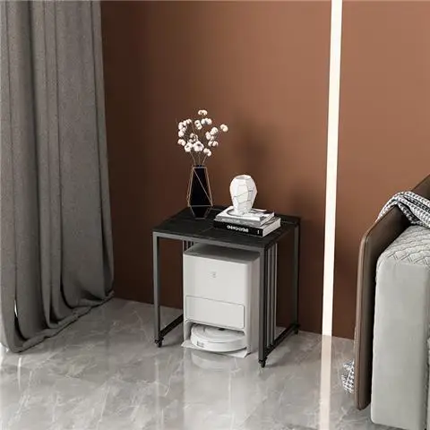 Sweeping robot storage racks, light luxury storage tables, living room sofaside tables, cloud whale mopping robot small shelves