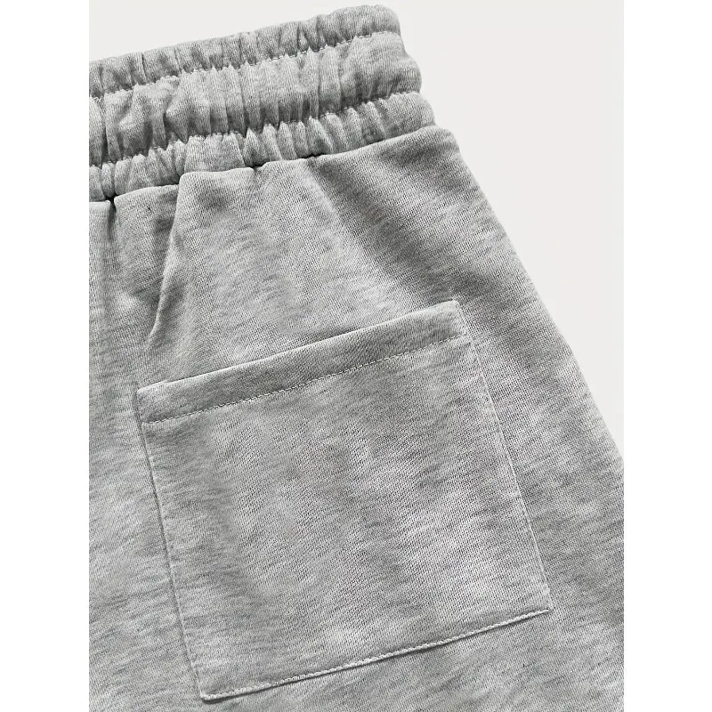 Lässige, einfarbige, lockere, mittellange bis lange Strandshorts mit Elastizität für bequemes Outdoor- und Freizeittragen zu jeder Jahreszeit. – Detail 8