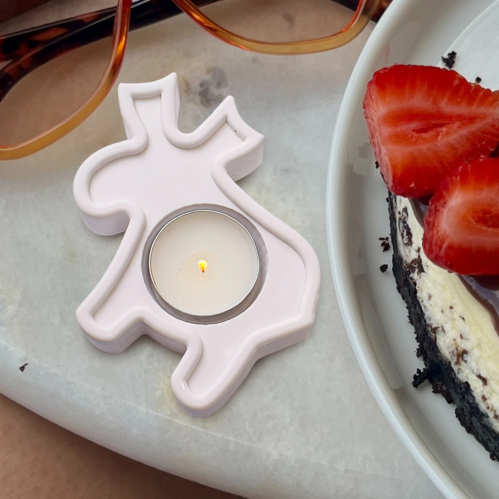 

Christmas Elk Silicone Mold Diy Holder Craft, Epoxy Casting Molds, Tabletop Candlestick Making Kit,