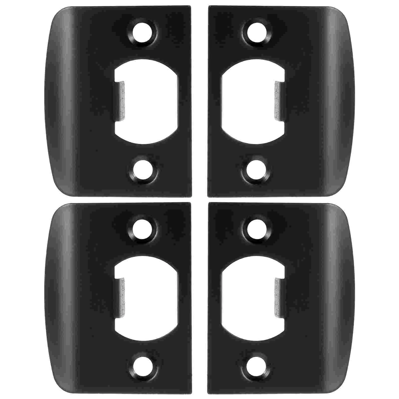 4 Pcs Cam Block Door Hole Cover Plate Front Reinforcement Kit Plates Deadbolt Interior Strike Stainless Steel Gate