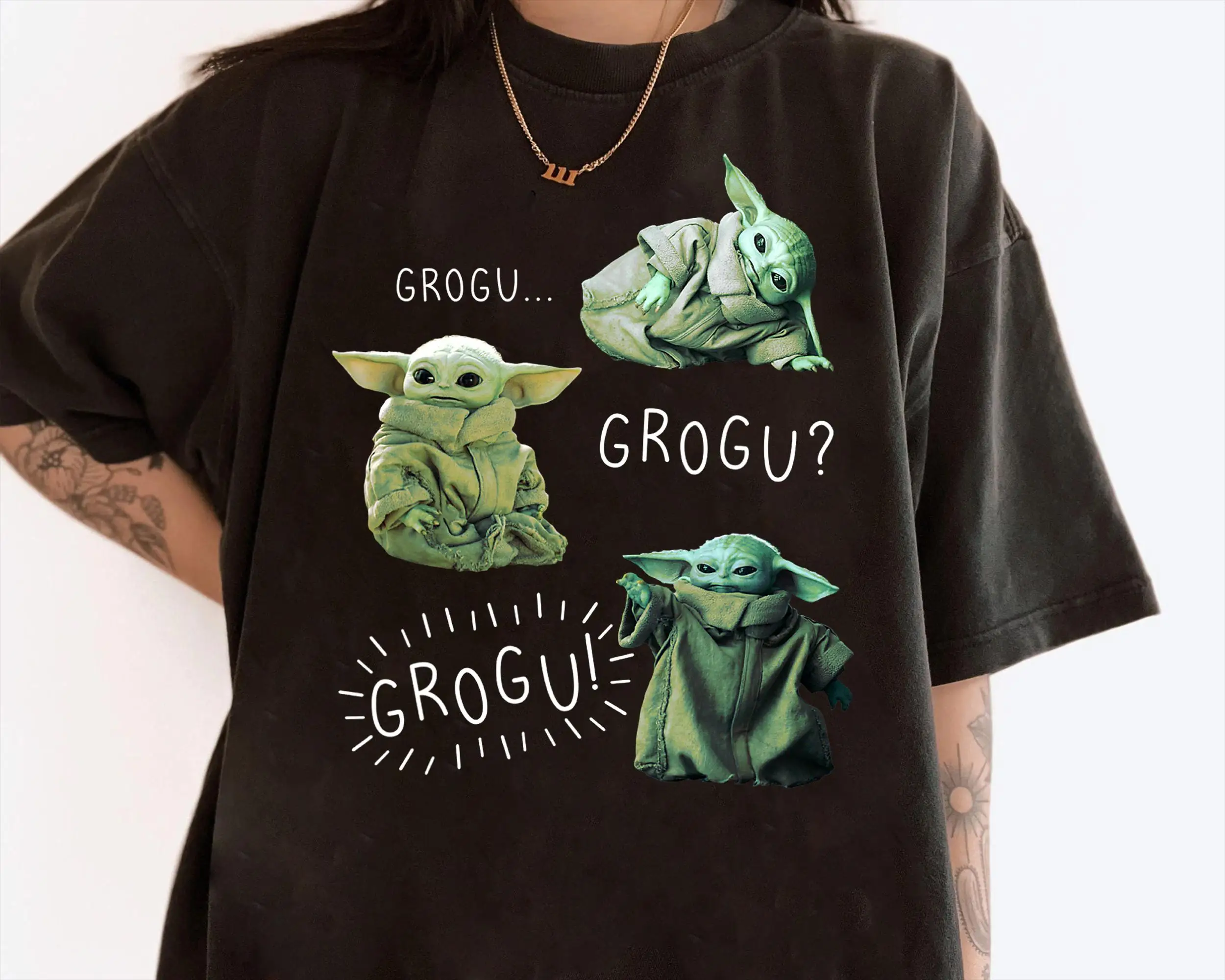 Camiseta Star Wars The Mandalorian Grogu Grogu Baby Yoda, camiseta de Star Wars, camiseta Magic Kingdom Disneyland, camisa a juego familiar