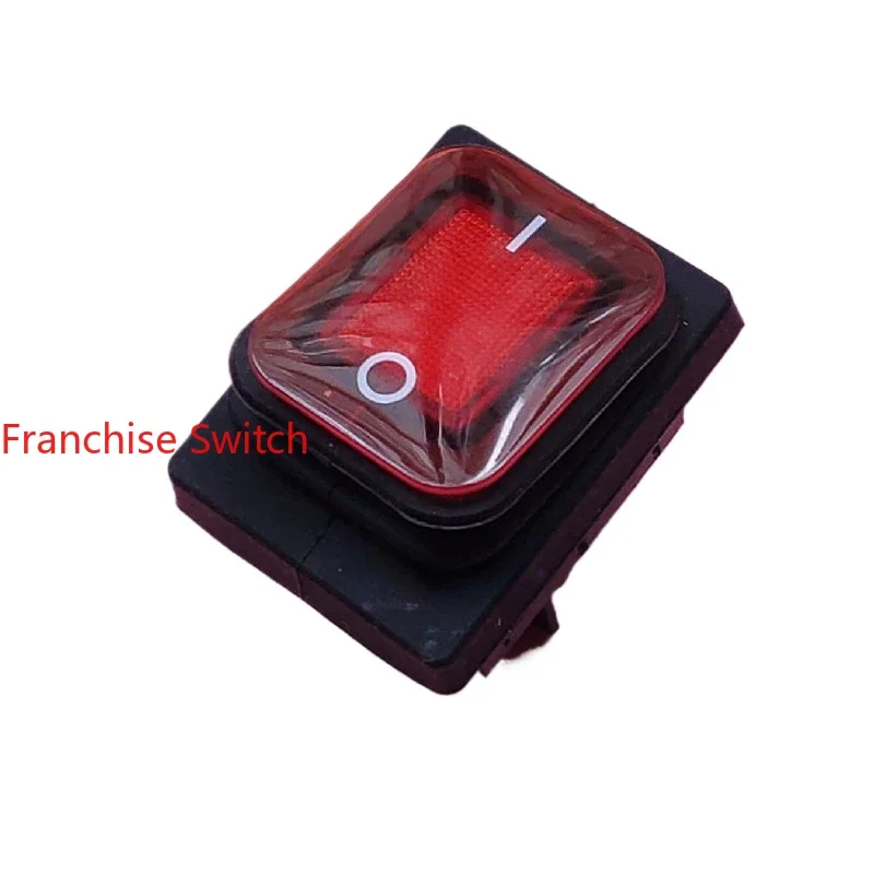 

10PCS Switch RL2 (P) waterproof ship type rocker switch 10A250V 4 feet 2 gears with red light