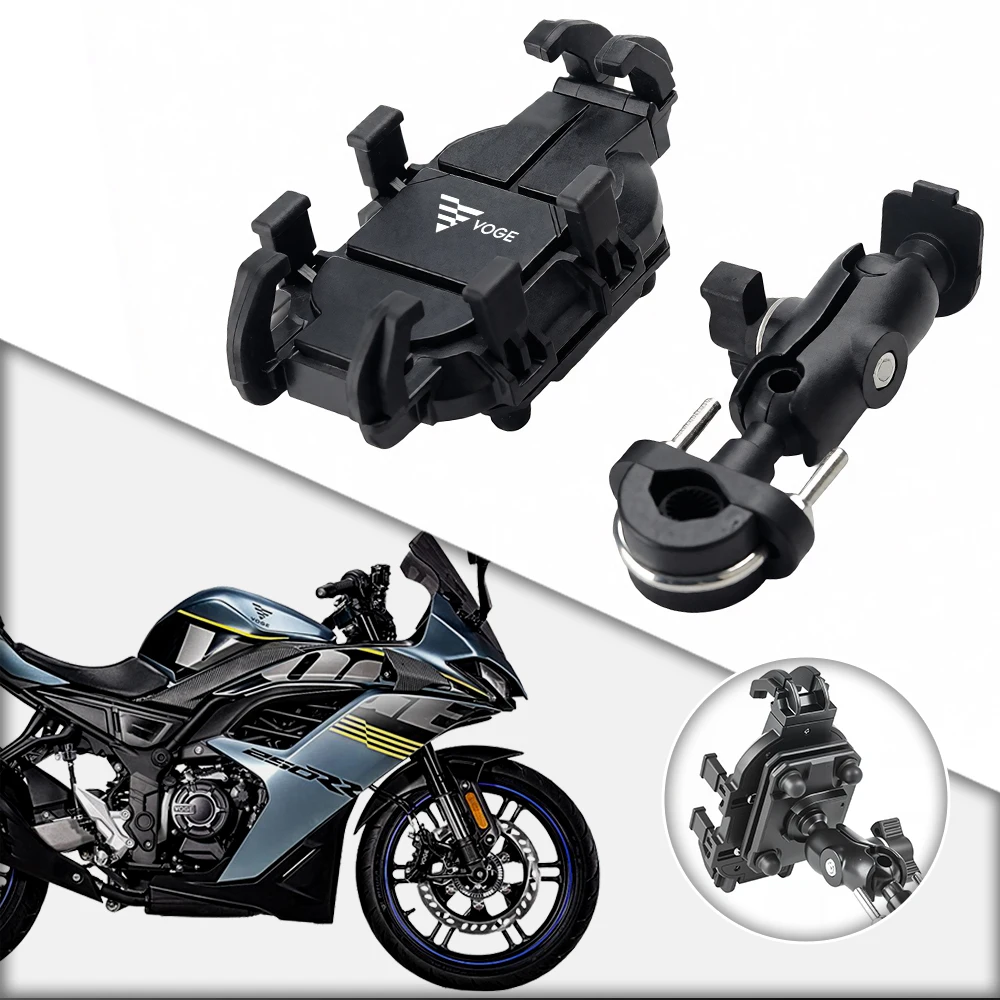 Riding Motorcycle Aluminum Phone Navigation Holder Shock Absorber For VOGE 300 600 R CU525 DS525X RR525 SR250GT 250RR XCR300