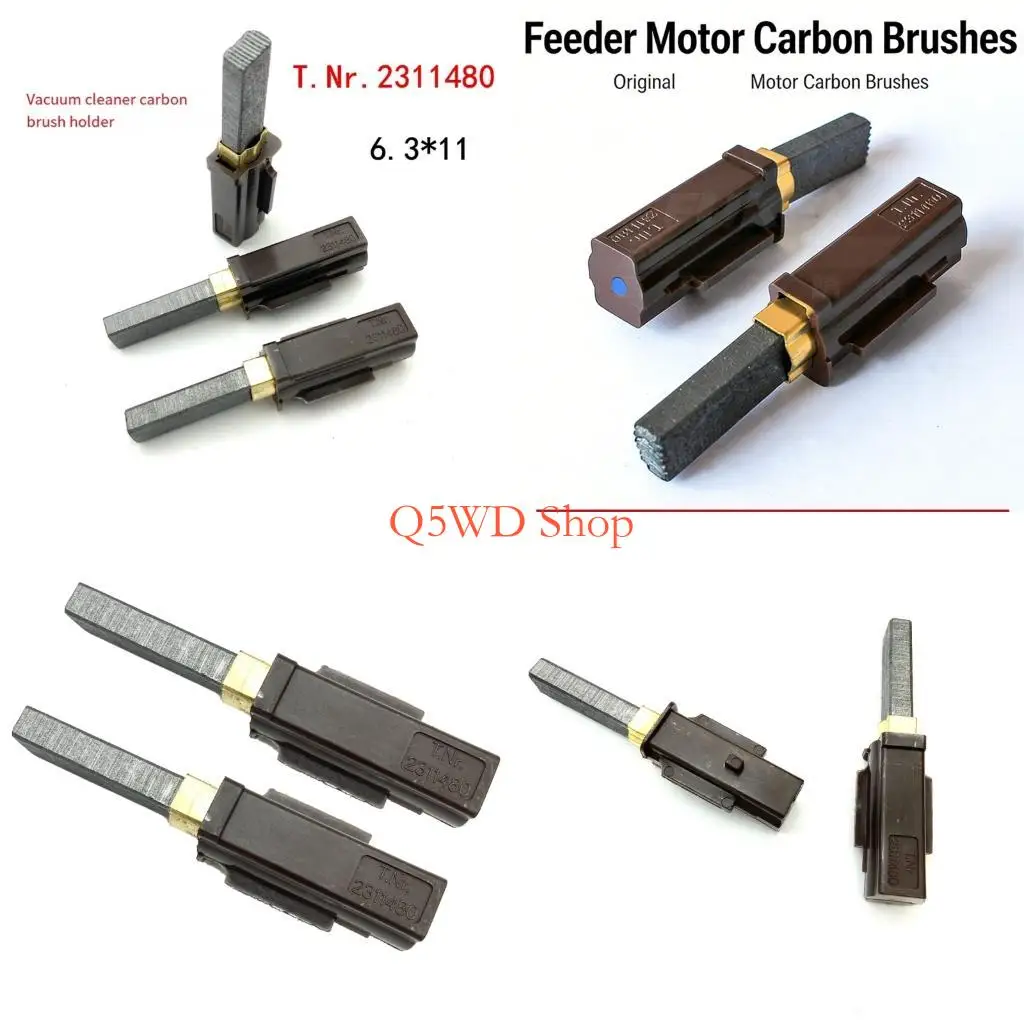 Q5WD 5PCS Carbon Brushes For Vacuum Cleaner Motor Fit Most Brands Sturdy Construction For Enhancing Performances