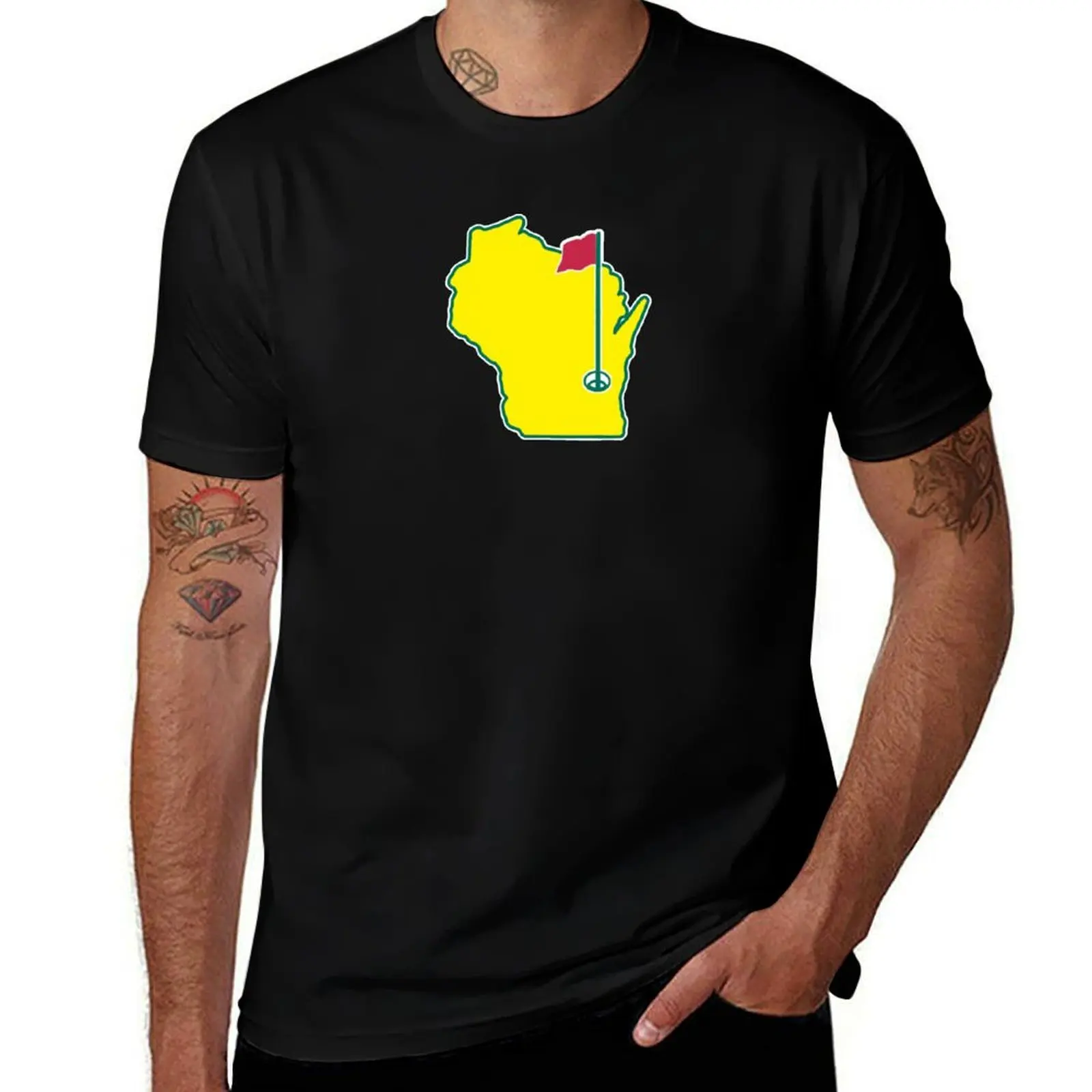 

wisconsin golf T-Shirt baggy shirts anime custom shirt summer clothes mens designer clothes