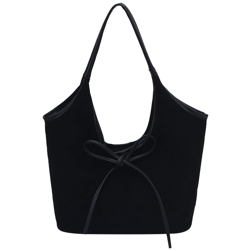 

Women Suede Shoulder Bag Magnetic Closure Tote Bag with Interior Pocket Handbag Hobo Bag for Commute Travel