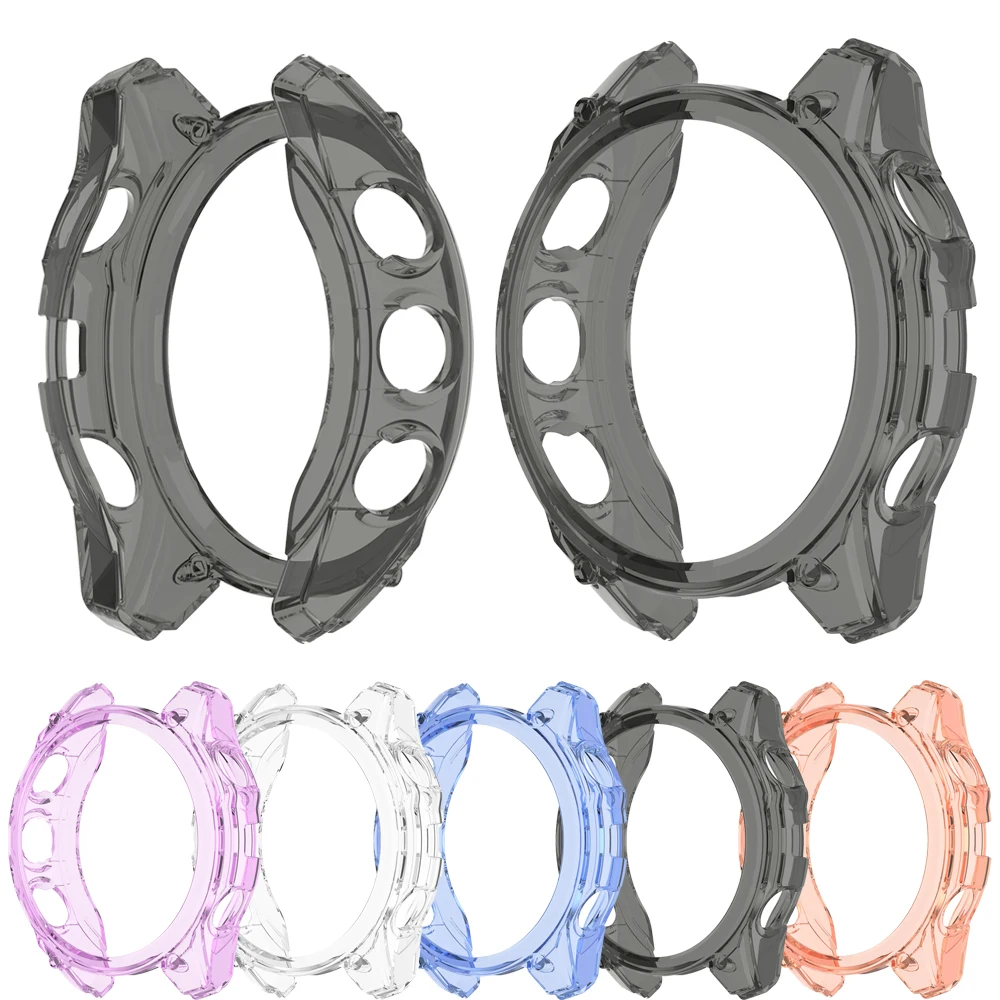 جديد حافظة واقية من البولي يوريثان لـ Garmin Fenix 8 47 مللي متر 51 مللي متر 43 مللي متر غطاء حماية شفاف من البولي يوريثان لاستبدال ساعة Fenix8 ملحقات شل
