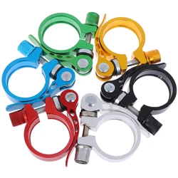 Bike Bicycle Seatpost Clamp 25.4-34.9mm Aluminum Quick Release Seat Post MTB Parts