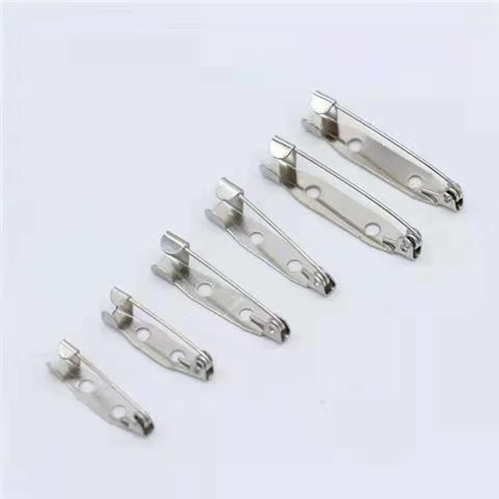 30 unids/lote 15 20 25 30 35 mm broche Clip Base Pins alfileres broche configuración Base en blanco para suministros de joyería