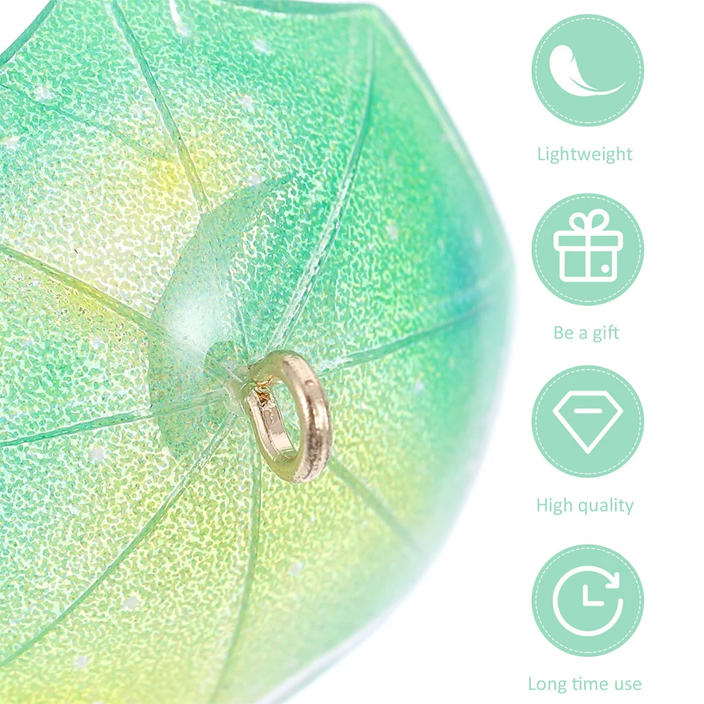 

4Pcs Mini Acrylic Umbrella Earrings Accessories Durable DIY Charms Pendant for Jewelry Making Keychain Necklace Crafts Supplies