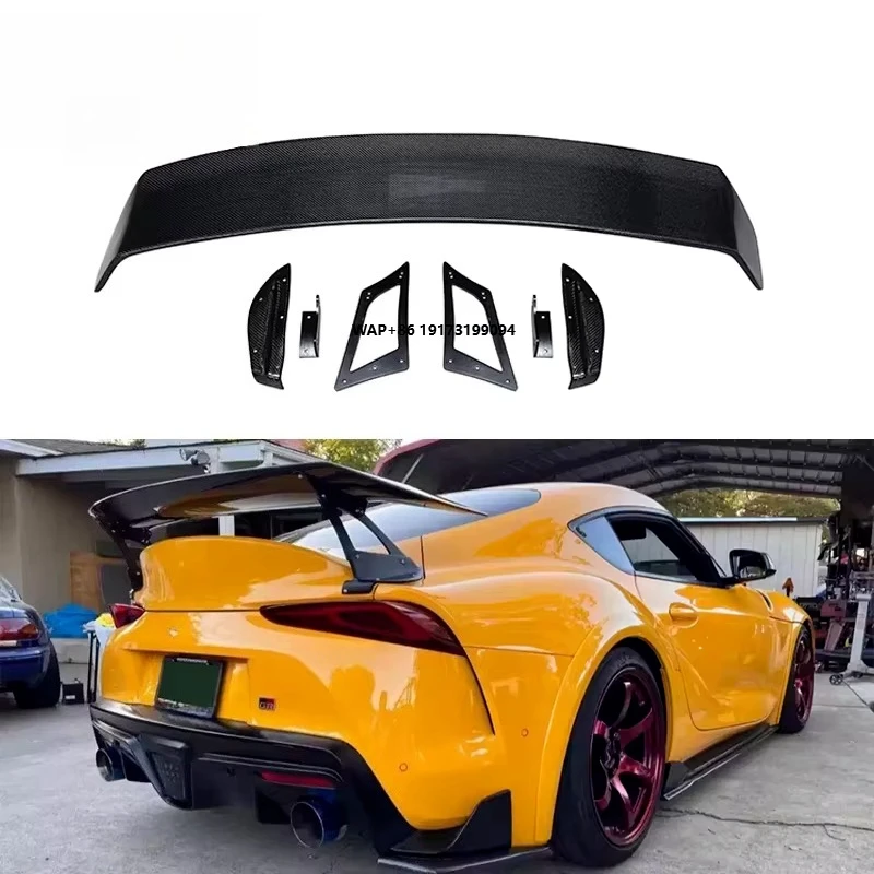

Vol Style Carbon Fiber Rear Spoiler for Supra GR MK5 A91 A90 2019+ Rear Wing Body Kit Auto Parts Accessories Car Bumpers