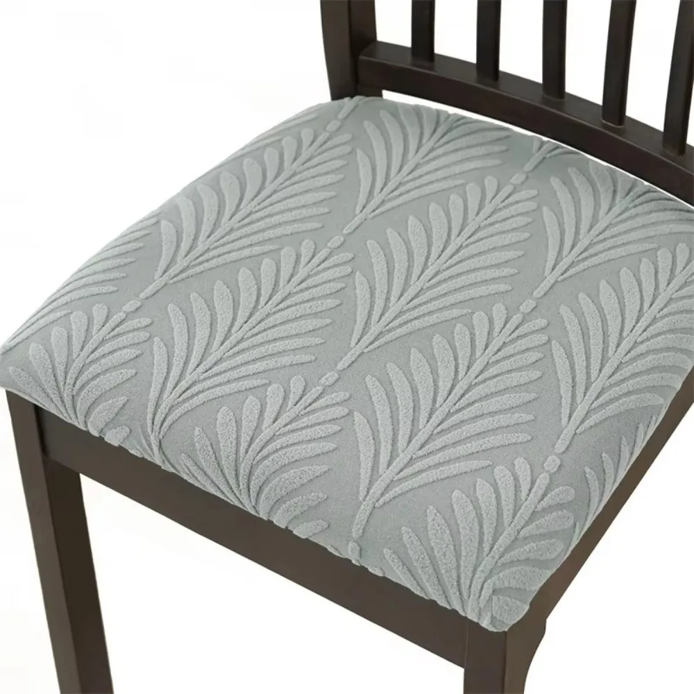 Durable Jacquard Chair Seat Cover Nordic Style Removable Seat Case Anti-dirty Home Seat Cover For Hotel Kitchen Party