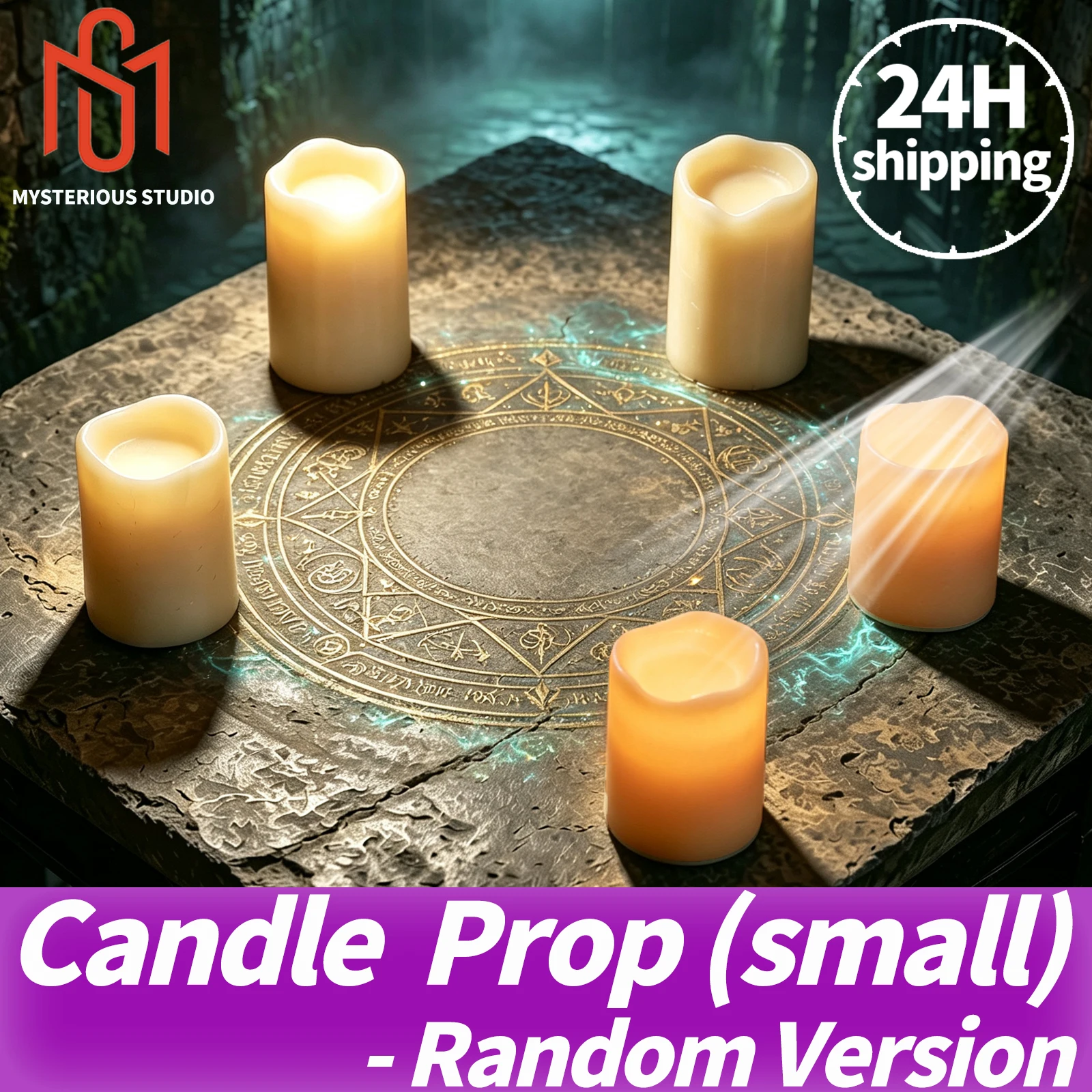 Mysterious Studio Escape Room Game Mechanism Props Electronic Puzzle 1987 Candle Prop  Random Blows Out The Candles Superb