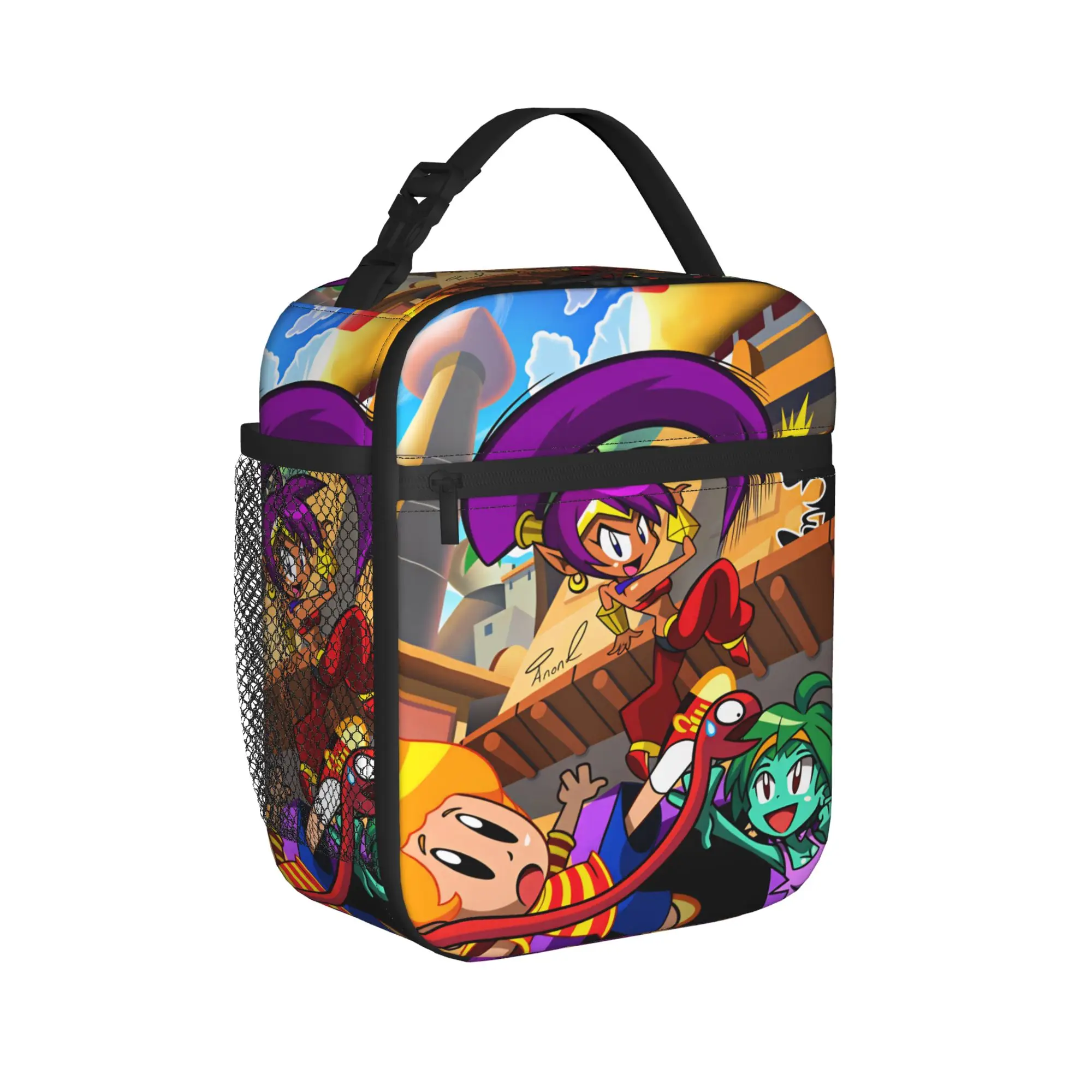 Shantae Half Genie Lunch Bag For Women  Graphic Lunch Box Casual Picnic Cooler Bag Portable Zipper Waterproof Thermal Lunch Bags