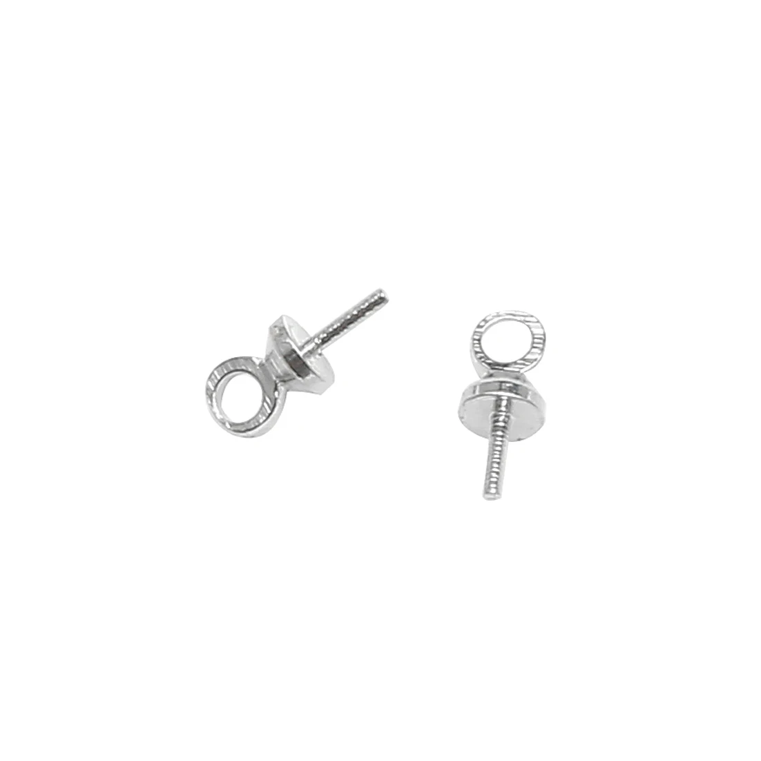 (200 Stück = 1 Los!) Schmuck-Ösenstift Perlenanhänger-Verbinder für Anhänger 2,5x6,5mm Goldfarben Silberfarben Bronzebeschichtet EW34 – Detail 2