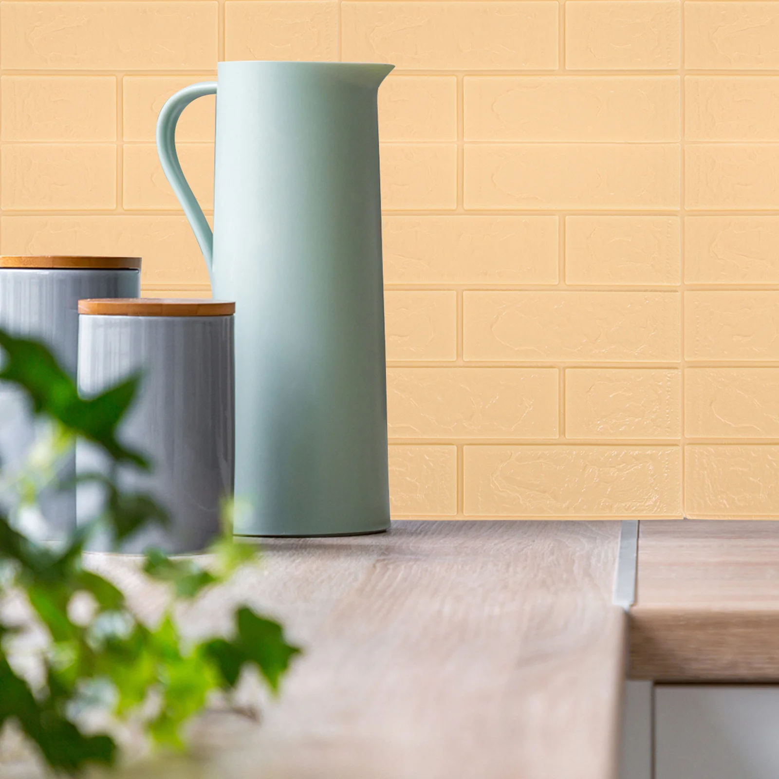 

10Pcs 3D Brick Wall Stickers Creative Self-Adhesive Decor for Home Bar Coffee Shop Brick Pattern Wall Panels Mural Decals