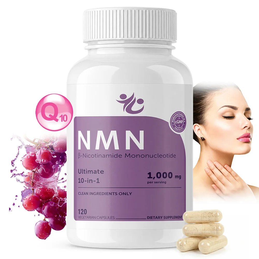 NMN Supplements-for Improving Nad Levels,Cell Repair & Growth,Immunity,Energy,Muscle& Healthy Aging,Increases Skin Elasticity