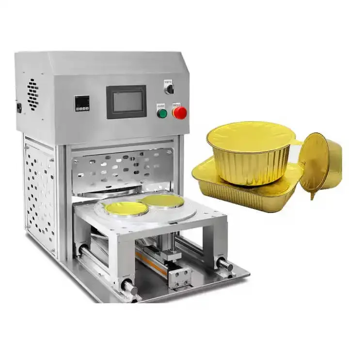 for Semi-Automatic Meal Box Sealing Machine Aluminum Foil Bowl Sealer Takeaway Packaging Box Soup Bowl Sealing Machine