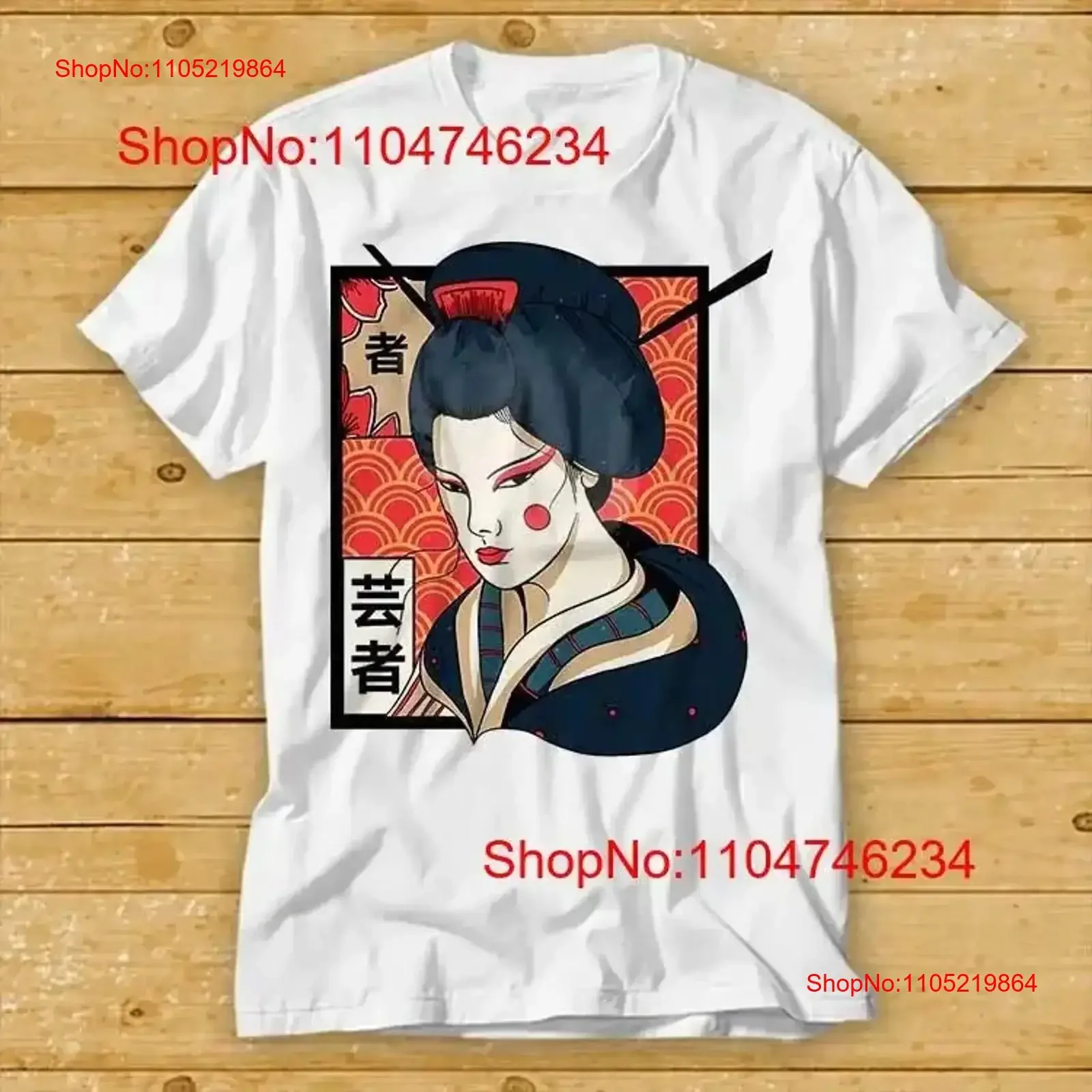 

Japanese Geisha Asia Sushi Chops Pin UP Girl T Shirt 2324 vintage Washed homme Comfortable Casual designer clothes vintage