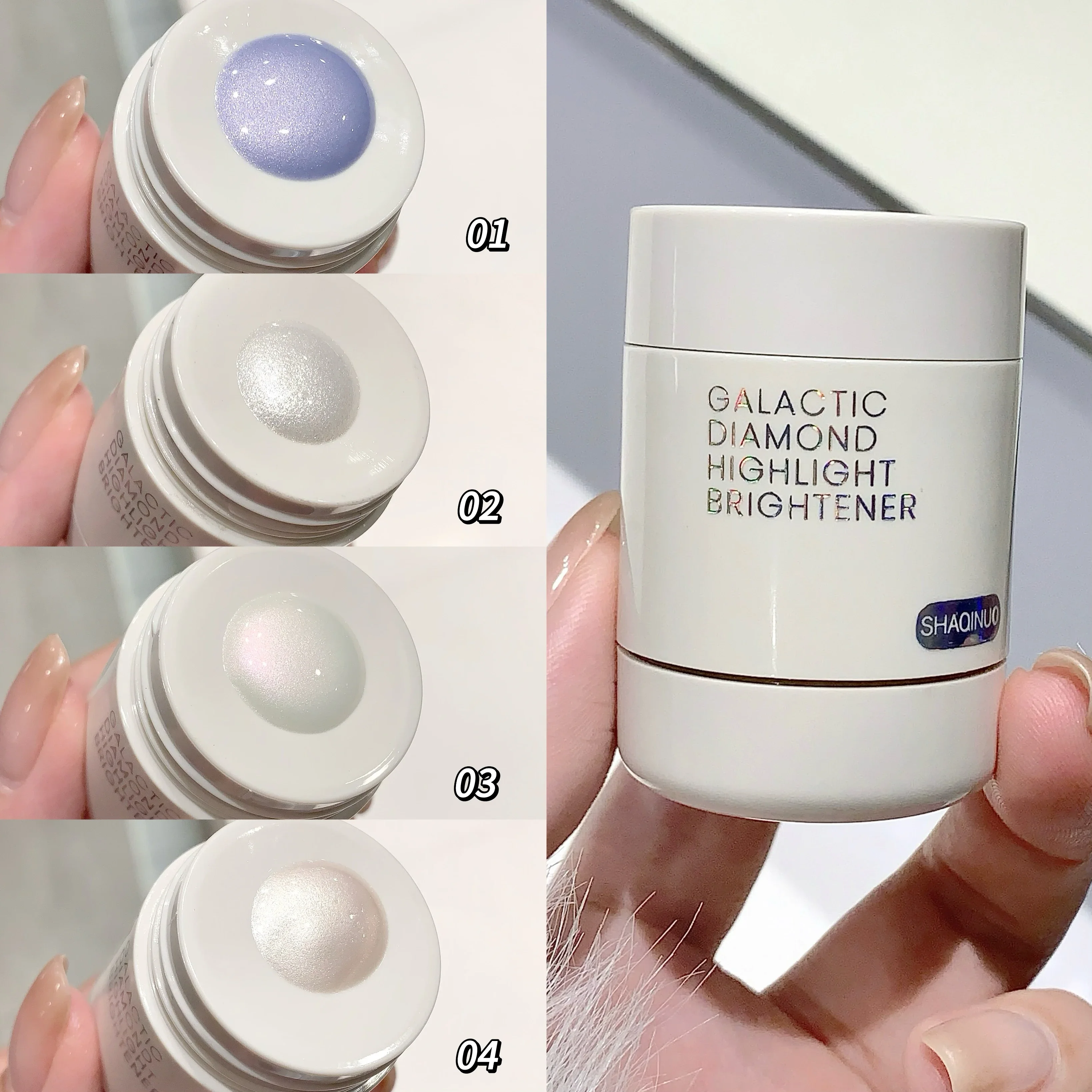 ギャラクシースターダイヤモンドハイライター、ファイングリッター、保湿、耐水性、すべての肌のトーンに最適、輝きを生み出します