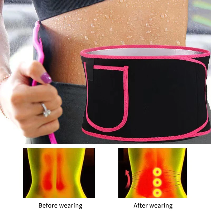 

Спортивный пояс для поддержки талии, прочный пояс для бега, тренировочный пояс для сжигания жира на животе, набор для сауны, триммер для талии