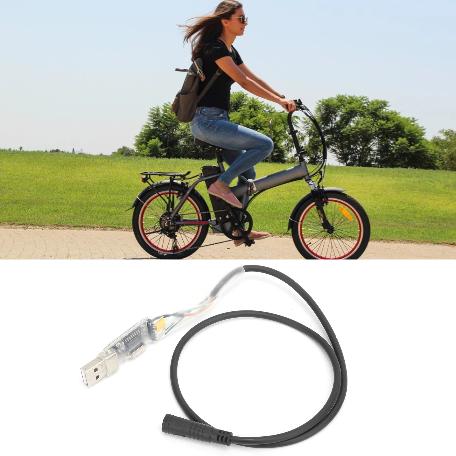 

BAFANG BBS Series USB Cable for Motor Tuning Compatible with BBS01 BBS02 BBS03 BBSHD Mid Drive Kit Electric Bicycle Tool
