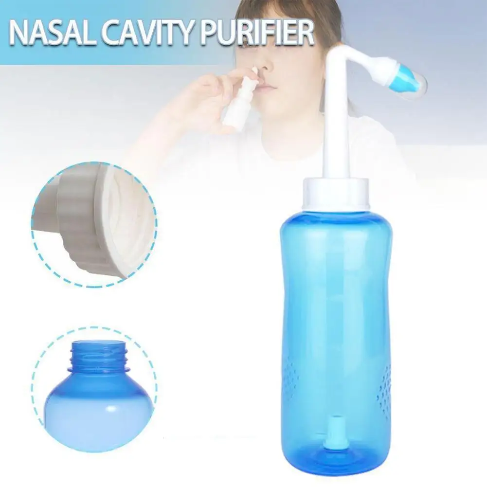 500ml Nasal Wash Bottle  Adult And Children Nasal Cavity And Nasal Wash Bottle Physiological Saline Rhinitis Manual