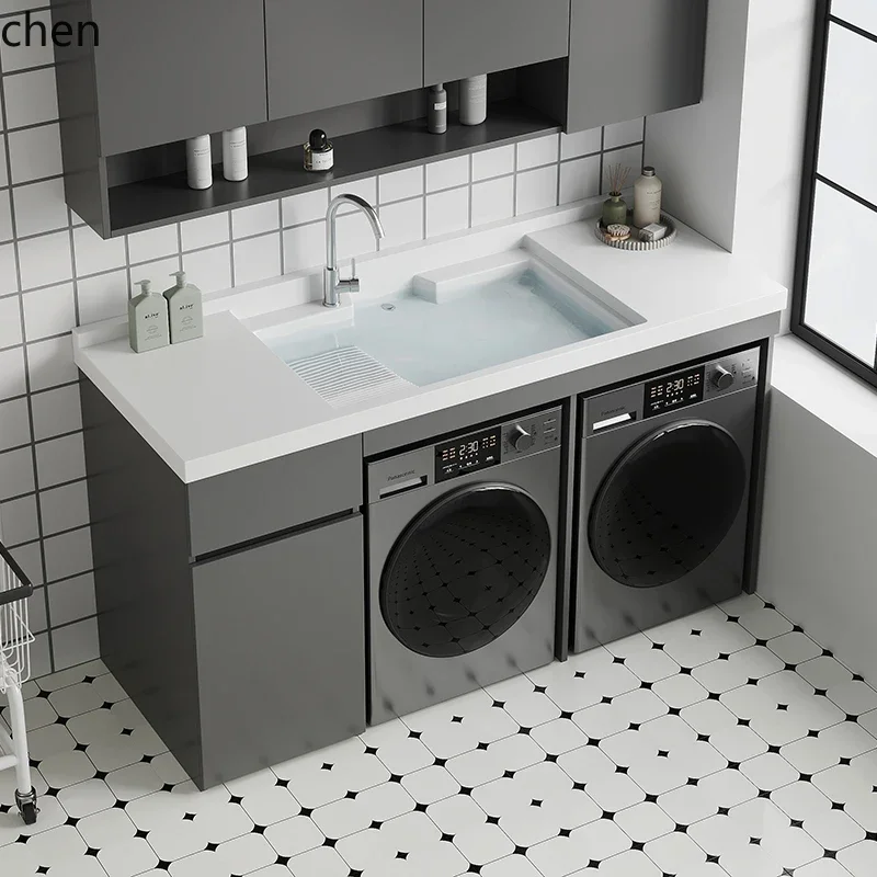 HT Washer Dryer Combination Balcony Drum All-in-One Machine Upper Basin Wash hands and face with washboard