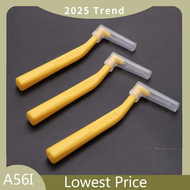 

Hot Sale ASUS L Shape Push-Pull Interdental Brush 200Pcs Oral Care Teeth Whitening Tooth Pick Yellow